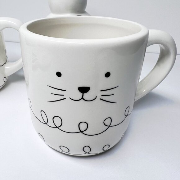 Nordstrom Easter Tea Party Bunny Ceramic Mugs Plate Canister Set NWOT - Picture 7 of 8